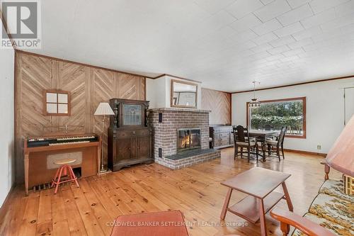 248 Borden Road, Mississippi Mills, ON - Indoor Photo Showing Living Room With Fireplace