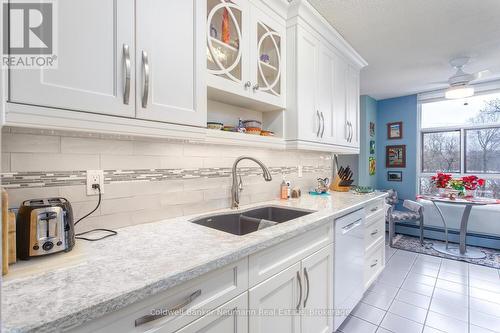 205 - 23 Woodlawn Road E, Guelph (Riverside Park), ON - Indoor Photo Showing Kitchen With Double Sink