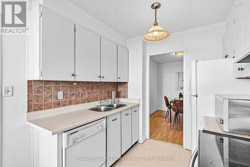 1110 - 92 Church Street S, Ajax (Central West), ON - Indoor Photo Showing Kitchen With Double Sink