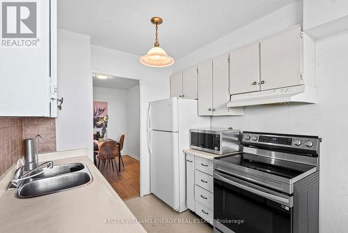 1110 - 92 Church Street S, Ajax (Central West), ON - Indoor Photo Showing Kitchen With Double Sink