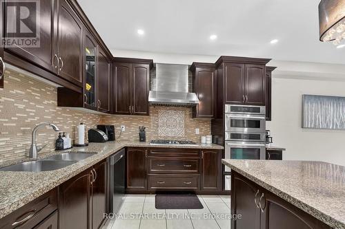 61 Aldersgate Drive, Brampton, ON - Indoor Photo Showing Kitchen With Double Sink With Upgraded Kitchen
