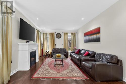 61 Aldersgate Drive, Brampton, ON - Indoor Photo Showing Living Room With Fireplace