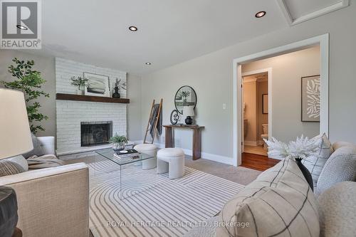 532 Powell Road, Whitby, ON - Indoor Photo Showing Living Room With Fireplace