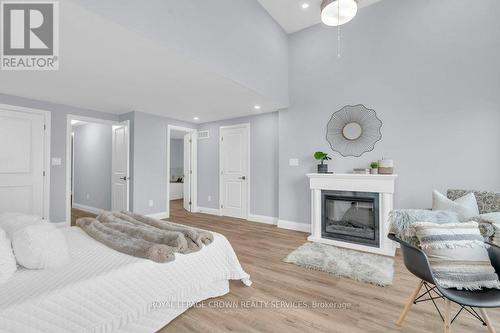 79 Winding Meadow Court, Kitchener, ON - Indoor Photo Showing Bedroom With Fireplace