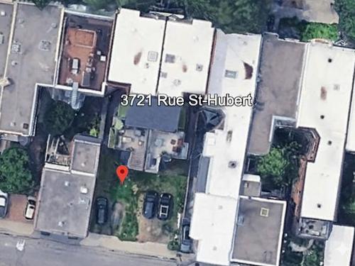 Photo aérienne - 3717 Rue St-Hubert, Montréal (Le Plateau-Mont-Royal), QC 