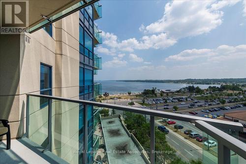 811 - 37 Ellen Street, Barrie, ON - Outdoor With Body Of Water With Balcony With View