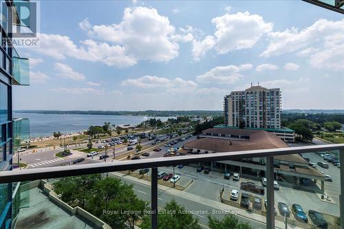 811 - 37 Ellen Street, Barrie, ON - Outdoor With Body Of Water With Balcony With View