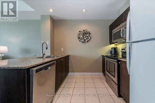 811 - 37 Ellen Street, Barrie, ON - Indoor Photo Showing Kitchen With Double Sink