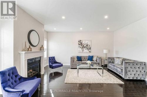 Upper - 766 Miltonbrook Crescent, Milton, ON - Indoor Photo Showing Living Room With Fireplace