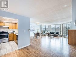 Open concept living and dining area - 