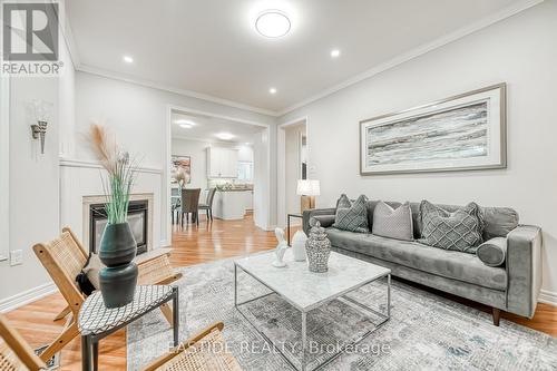 2422 Hertfordshire Way, Oakville, ON - Indoor Photo Showing Living Room With Fireplace