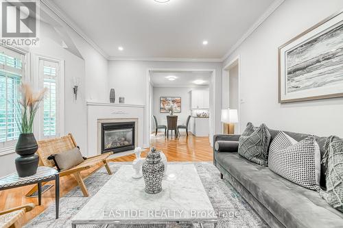 2422 Hertfordshire Way, Oakville, ON - Indoor Photo Showing Living Room With Fireplace