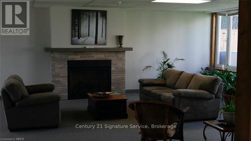 60 - 209472 Highway 26 W, Collingwood, ON - Indoor Photo Showing Living Room With Fireplace