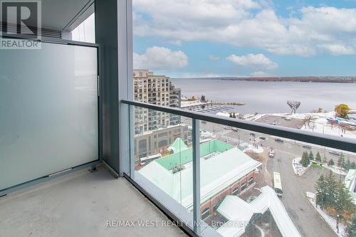 Water view Balcony - 1210 - 39 Mary Street, Barrie, ON - Outdoor With Body Of Water With View