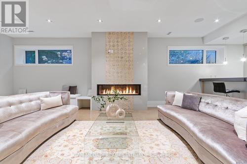 67 Lake Promenade, Toronto, ON - Indoor Photo Showing Living Room With Fireplace