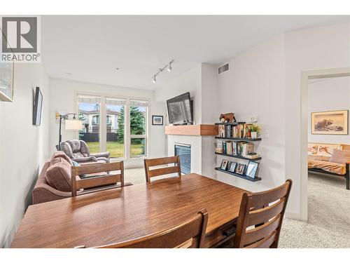 7343 Okanagan Landing Road Unit# 1112, Vernon, BC - Indoor With Fireplace