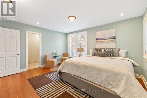 Ensuite and walk-in closet. - 574 Conservation Drive, Brampton, ON - Indoor Photo Showing Bedroom