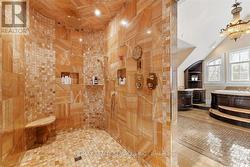 Oynx clad double shower. - 