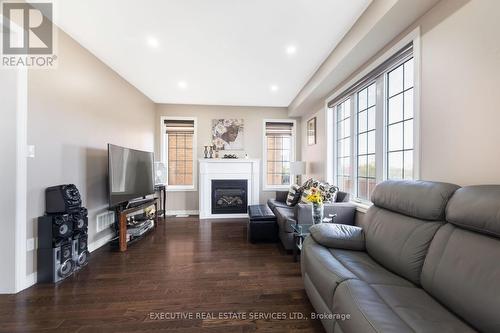 37 Ross Drive, Brampton, ON - Indoor Photo Showing Living Room With Fireplace