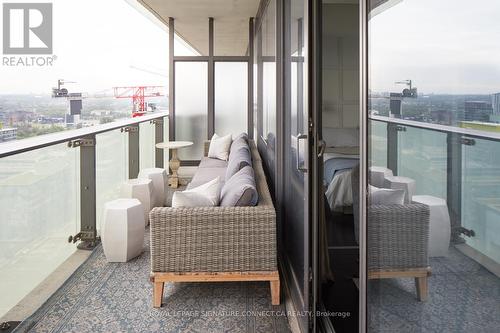 2104 - 390 Cherry Street, Toronto, ON - Outdoor With Balcony With Exterior