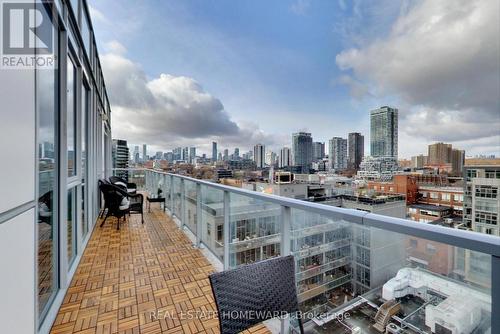 1113 - 30 Baseball Place, Toronto, ON - Outdoor With Balcony With View