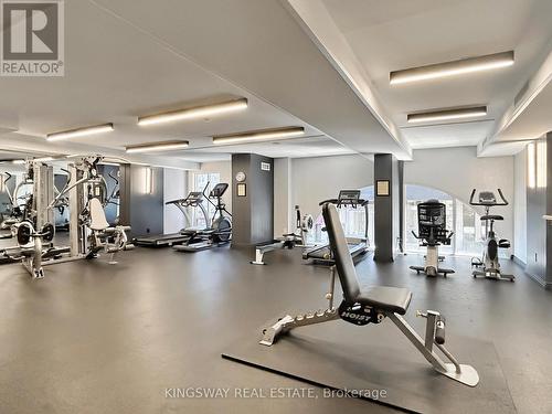 Gym - Lots of Equipment - 1607 - 388 Bloor Street E, Toronto, ON - Indoor Photo Showing Gym Room