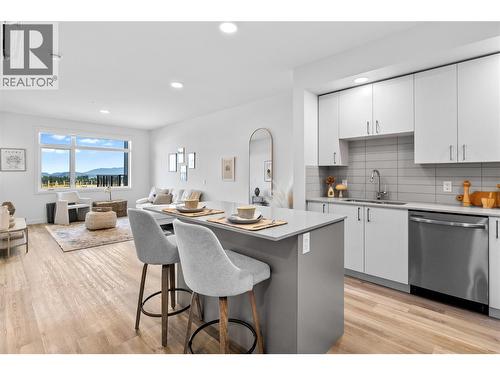 Kitchen & Dining- Photos are of a similar home; some features may vary - 1057 Frost Road Unit# 303, Kelowna, BC - Indoor