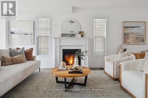 56 Flitton Avenue, Peterborough (Northcrest Ward 5), ON - Indoor Photo Showing Living Room With Fireplace