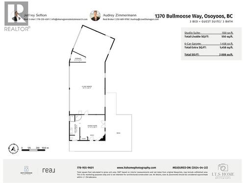 Floor Plan - Garage & Studio Stuite - 1370 Bullmoose Way, Osoyoos, BC - Other