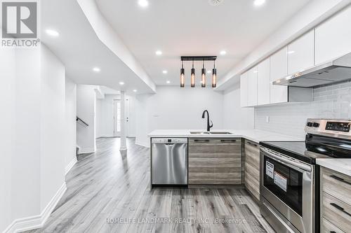 Bsmt - 154 Roy Grove Way, Markham, ON - Indoor Photo Showing Kitchen With Stainless Steel Kitchen With Double Sink With Upgraded Kitchen