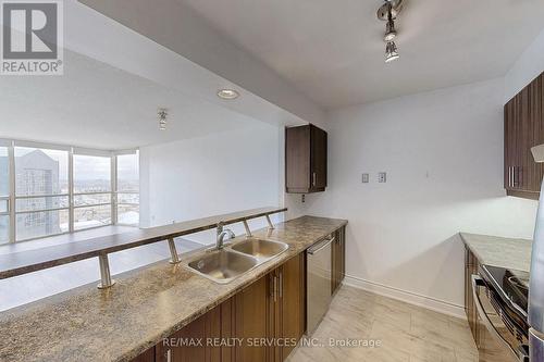 1003 - 50 Eglinton Avenue W, Mississauga, ON - Indoor Photo Showing Kitchen With Double Sink