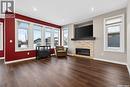 6112 Koep Avenue, Regina, SK  - Indoor Photo Showing Living Room With Fireplace 