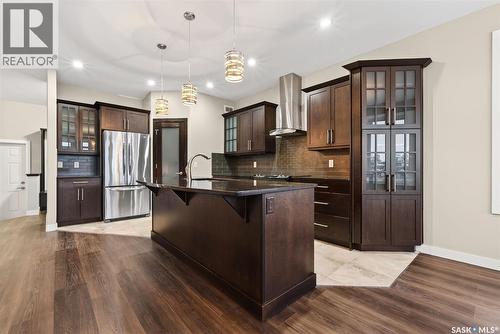 6112 Koep Avenue, Regina, SK - Indoor Photo Showing Kitchen With Stainless Steel Kitchen With Upgraded Kitchen