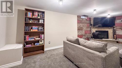 1939 A Parkside Drive, Pickering, ON - Indoor With Fireplace