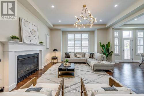 3263 Donald Mackay Street, Oakville, ON - Indoor Photo Showing Living Room With Fireplace