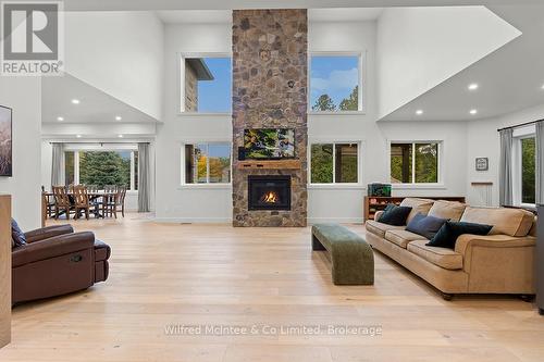72 Victoria Street S, Saugeen Shores, ON - Indoor Photo Showing Living Room With Fireplace