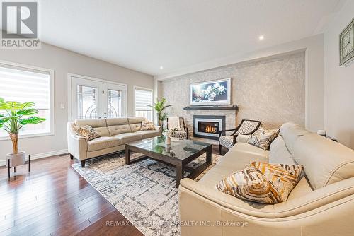 96 Hidden Ridge Crescent, Hamilton, ON - Indoor Photo Showing Living Room With Fireplace