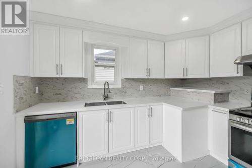 220 Grenfell Street, Hamilton, ON - Indoor Photo Showing Kitchen With Double Sink