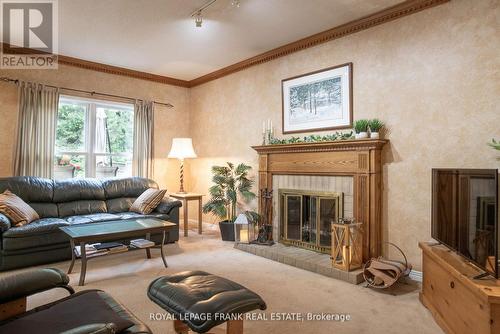 61 Allayden Drive, Whitby (Lynde Creek), ON - Indoor Photo Showing Living Room With Fireplace