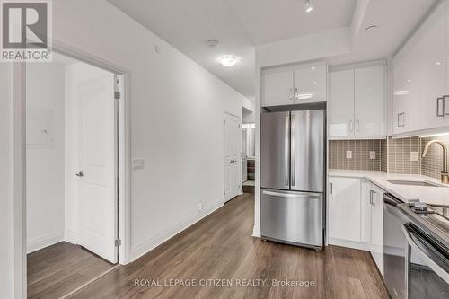 1408 - 17 Zorra Street, Toronto, ON - Indoor Photo Showing Kitchen With Stainless Steel Kitchen With Upgraded Kitchen