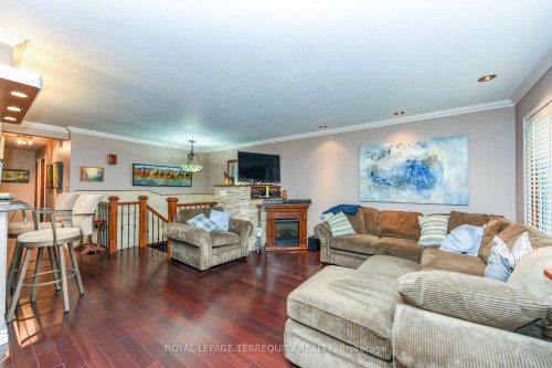 20 Hallow Crescent, Toronto, ON - Indoor Photo Showing Living Room With Fireplace