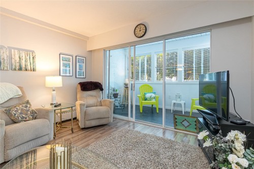 108-2040 White Birch Rd, Sidney, BC - Indoor Photo Showing Living Room