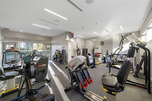 1104-777 Belleville St, Victoria, BC - Indoor Photo Showing Gym Room