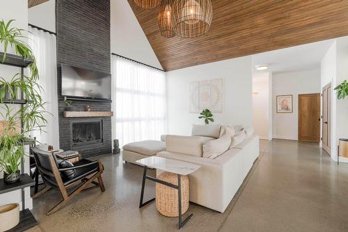 Salon - 1488 Rue Alice-Campbell, Sherbrooke (Les Nations), QC - Indoor Photo Showing Living Room With Fireplace