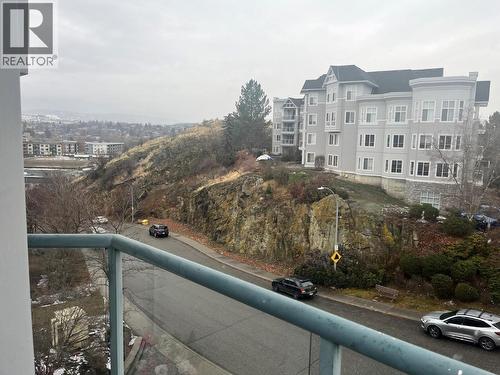 view from deck - gets even better with clear skies - 3221 Centennial Drive Unit# 401, Vernon, BC - Outdoor With Balcony