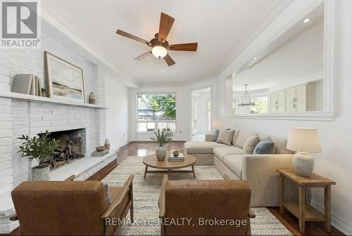 896 Darwin Drive, Pickering, ON - Indoor Photo Showing Living Room With Fireplace