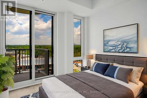 VIRTUALLY STAGED - 1203 - 220 Missinnihe Way, Mississauga, ON - Indoor Photo Showing Bedroom
