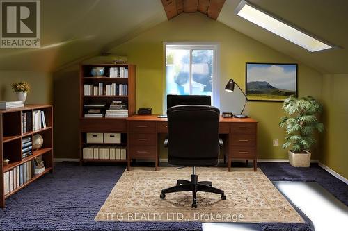 Upper loft space above garage - 389 Victoria Street, Cobourg, ON - Indoor Photo Showing Office
