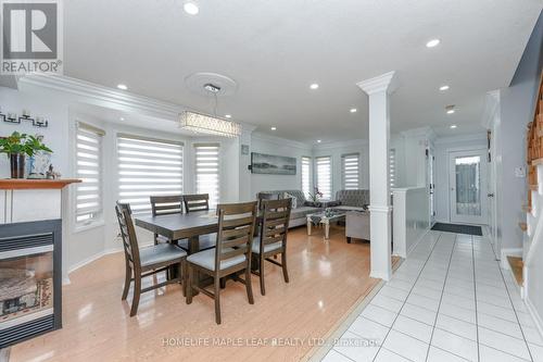 100 Alaskan Summit Court W, Brampton, ON - Indoor Photo Showing Dining Room With Fireplace