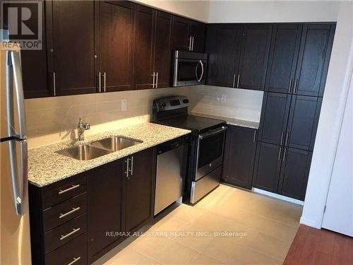 1512 - 830 Lawrence Avenue W, Toronto, ON - Indoor Photo Showing Kitchen With Stainless Steel Kitchen With Double Sink With Upgraded Kitchen
